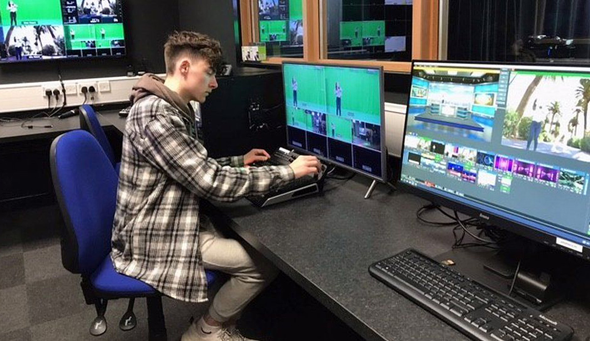 tv studio control room